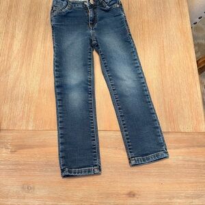 Mini Boden boys straight leg slim fit jeans, medium wash, 4